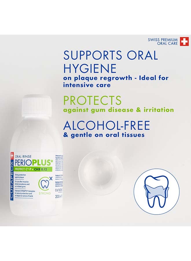 CURAPROX Curparox Perio Plus Protect Chx 0.12%, 200Ml Mouthwash - Image 3